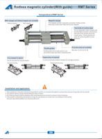 RMT SERIES: RODLESS MAGNETIC CYLINDERS (WITH GUIDES)